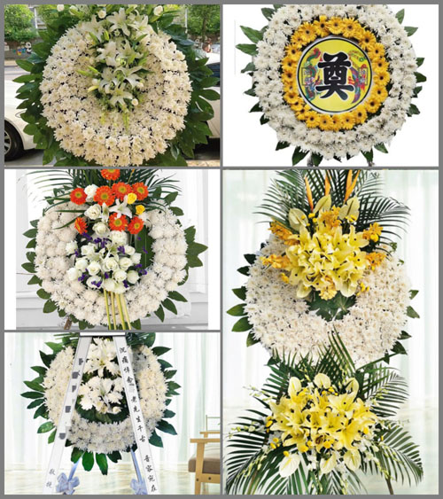 广东梅州市五华县安流镇红山村花圈速递